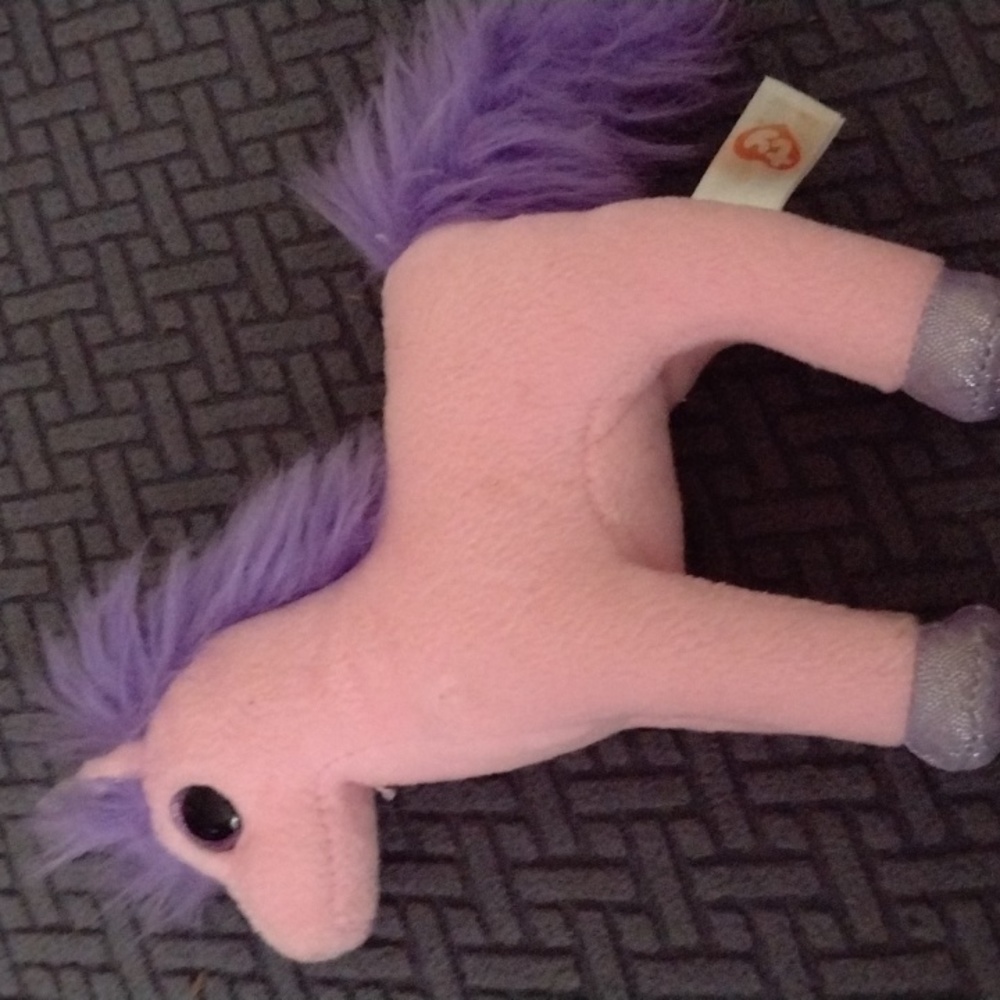 Ty Beanie "Charming" the unicorn.